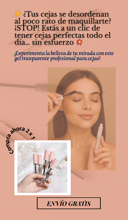 Pack 2 Gel Transparente Profesional para cejas