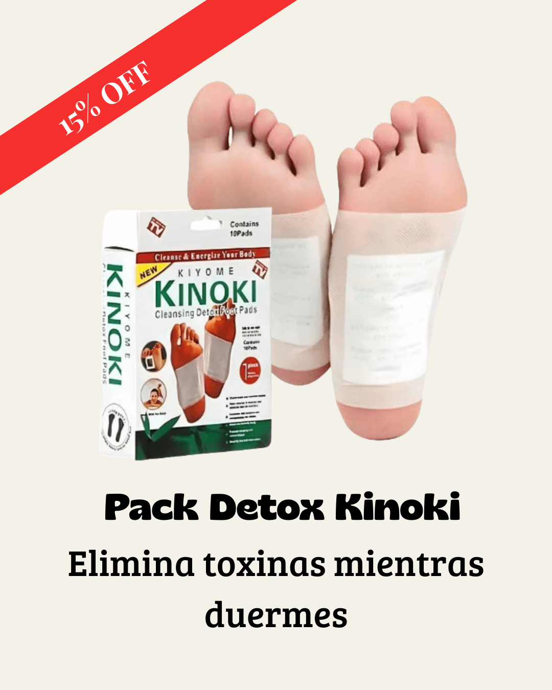 🔥 PARCHE KINOKIS PARA PIES PACK 10 UNIDADES